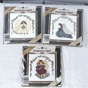 Mill Hill Renaissance Angels Aida Cross Stitch Kits Lot of 3